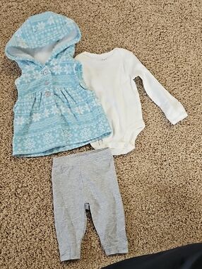 Carter's Light Heather Gray Infant Bodysuit